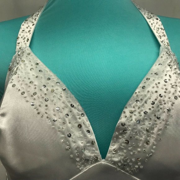 Dusk Collection By Sheila Yen Size 10 Formal White - Picture 4 of 8